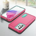 thumbnail image 6 of JTCASES Compatible with Samsung Galaxy A53 5G Case Heavy Duty Protective Rugged Phone Case, Full Body Anti-dust Shockproof Drop Proof Armor Durable Cover for Galaxy A53 5G 6.5 inch, Rose/Mint, 6 of 9