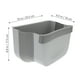 thumbnail image 4 of Cesto de basura colgante para cocina, cubo de basura plegable para pared, cubo de basura para colgar en la puerta, 4 of 7