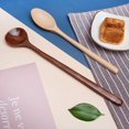 thumbnail image 4 of Adults Stirring Wooden Long Handle Natural Eating Kitchen Utensil Tableware Spoons Dinnerware 3, 4 of 8