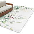 thumbnail image 2 of Eucalyptus Leaves Area Rugs 3x5 for Living Room, Spring Botanical Pastoral Watercolor Non Slip Washable Rug Runner, Low Pile Indoor Floor Carpet Mat Bathroom Rugs for Bedroom, Kids Room, 2 of 9