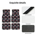 thumbnail image 4 of Vsdgher Rose Flowers Car Foot Mat Set of 4 Pieces Universal Floor Liner Car Accessories Fits Most Cars, Trucks, Vans, sedans, SUV, 4 of 7