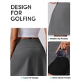 thumbnail image 5 of Pinspark Golf Skirts for Women Tummy Control Tennis Skorts Skirt with Pockets High Waisted Athletic Skort Pickleball Running Skirt, 5 of 6
