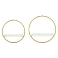 thumbnail image 3 of Kate And Laurel Round Medium Density Fiberboard Floating Shelf, 13.75 In x 6.5 In, White, 3 of 6