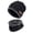Black, variant on Ywbawe Men’s Winter Beanie Hat and Scarf Set Thick Knit Warm Cap with Windproof Design, Two PCS Set for Cold Weather