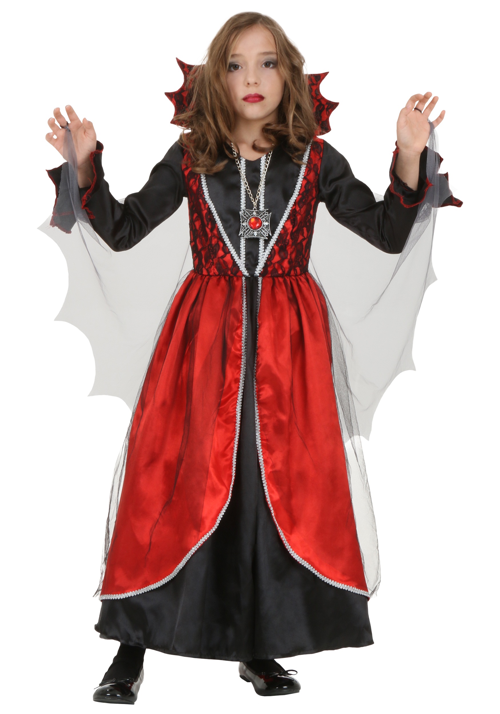 Amscan Teens Midnight Vampire Costume - Small Size, Black & Blue Halter Dress With Vest