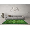 thumbnail image 3 of Ahgly Company Indoor Round Abstract Green Modern Area Rugs, 7' Round, 3 of 4