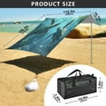 thumbnail image 3 of Wobogo Sea Turtle Beach Tent Camping Sun Shelter 110 x 125in UPF50+ Outdoor Shade for Trips Fishing Picnics, 3 of 7