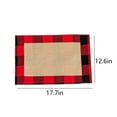 thumbnail image 3 of YOHAVEN Christmas Plaid Placemats Cotton Linen Table Mats, Vintage Long Table Runner for Holiday Dining Wedding Party Centerpiece Kitchen Decor, 3 of 7