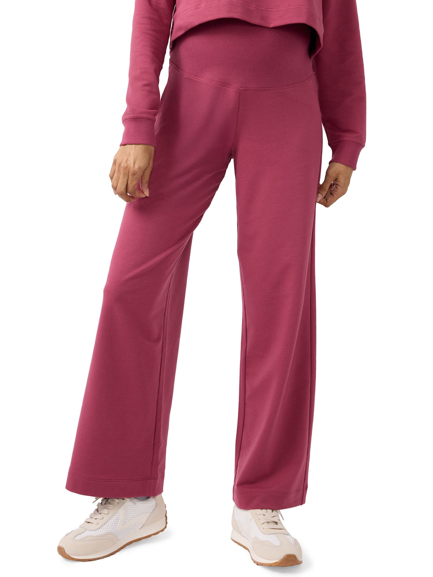 Ingrid & Isabel For Every Belly Women's Maternity Wide Leg Knit Pants, Sizes S-XXL
