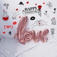 thumbnail image 6 of JeashCHAT Valentine's Day Wall Decals Removable Wall Stickers Peel and Stick Wall Decor for Bedroom Living Room Valentine's Day Decorations, 6 of 6