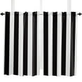 thumbnail image 4 of Black White Stripes Curtains for Living Room Bedroom Curtains Kitchen Curtains for the Kids Room Window Treatments Drapes, 4 of 6