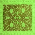 thumbnail image 1 of Ahgly Company Indoor Square Oriental Green Modern Area Rugs, 5' Square, 1 of 4