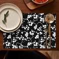 thumbnail image 4 of Pioneer Flower Floral Print Pattern Summer Placemats Table Placemats Set Of 6-Linen Kitchen Washable Placemats Table Mats 12x18 Inch Non-Slip Heat Resistant, 4 of 5