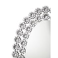 thumbnail image 6 of Colleen 31 x 47 Inch Oval Wall Mirror Crystal Flowers Silver, 6 of 7