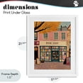 thumbnail image 4 of Stupell Industries Eclectic Fall Book Shop Facade White Framed Print Under Glass, 17 x 21, by The Prints Vibe, 4 of 8