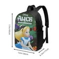 thumbnail image 3 of Alice In Wonderland Backpack Book Bags Casual Daypack For Travel Work Office, 3 of 8