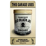 Hancock Axel Grease Vintage Sign Made in the USA with heavy gauge steel"