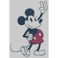 thumbnail image 2 of Men's Mickey & Friends Plaid Mickey Mouse Retro  Sweatshirt Athletic Heather Medium, 2 of 4