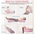thumbnail image 2 of TOPCHANCES Lumbar Support Pillow, Memory Foam Back Support Cushion, Orthopaedic Bed Wedge Pillow with Removable Headrest, Ergonomic Backrests for Back, Neck, Lumbar & Legs (Pink), 2 of 10