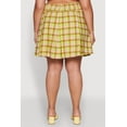 thumbnail image 6 of Womens Plus Size Trendy Plaid High Waist Pleated Skirt, 6 of 6