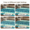 thumbnail image 7 of ODIKA 5'x7' Ultra-Soft Area Rug, Ocean Striped Mosaic Marine Coral Seashell Starfish Nautical None Washable, Bare feet friendly, Silk-Touch for Bedroom Home office, 7 of 7