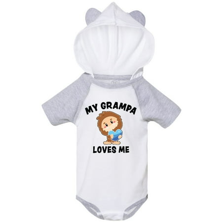 

Inktastic Cute Bigfoot My Grampa Loves Me Gift Baby Boy Bodysuit
