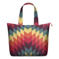 thumbnail image 1 of Geometric Artistic Weekender Bag Fashion Travel Tote with Pop Art Print, Modern Abstract Pattern, Stylish Carry-On Duffel, 1 of 5
