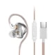 thumbnail image 2 of XWSHYW Auricular Auriculares Intraauriculares Envolventes, Sin Latencia, Ligeros, Transparentes, Muy Adaptables, Cómodos de Llevar, con Cable, Deportivos, 2 of 6