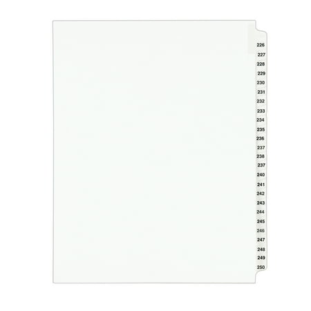 UPC: 0072782013394 | Avery Standard Collated Legal Dividers Avery Style  Letter Size  226-250 Tab Set (1339)
