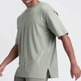 thumbnail image 2 of Mens Shirts Crewneck Short Sleeve Summer Beach Shirt Causal Stylish Gradient Graphic Tee Shirts Fashion Clothes, 2 of 6