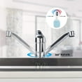 thumbnail image 2 of Drip-Free Performance Kitchen Faucet, Bubble Aerator Spout, Classic Swivel For Multi-Bowl Sinks, Reduces Water Consumption, Noise Reduction, 2 of 5