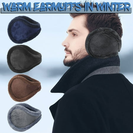 

VBXOAE Men s Winter Warm Earmuffs Plush Earmuffs Leather Warm Earmuffs