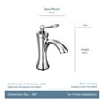 thumbnail image 3 of Moen 4500 Chrome one-handle bathroom faucet, 3 of 9