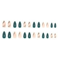 thumbnail image 3 of 24 Uñas Postizas Cortas, Uñas Falsas con Diseño de Mariposas para Mujer, Acabado Brillante, 3 of 7