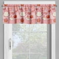thumbnail image 4 of Ambesonne Tea Party Valance & Curtain, Cherries and Cupcakes, 55"x45", Pink Beige Orange, 4 of 7