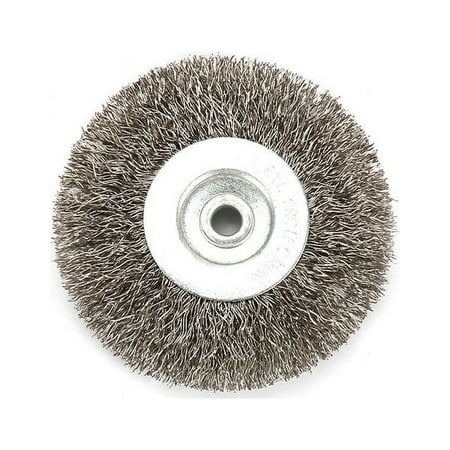 

GLFILL 3 Inch 6Mm Arbor Stainless Steel Wire Wheel Brush For Bench Grinder Abrasive