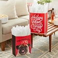 thumbnail image 2 of Hallmark 13" Large Valentine's Day Gift Bags with Tissue Paper (2 Bags: Pug Puppy Dog, Script "Happy Valentine's Day") for Kids, Grandchildren, Wife, Girlfriend, 2 of 6