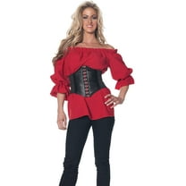 Underwraps Renaissance Adult Costume Red Blouse Medium Female