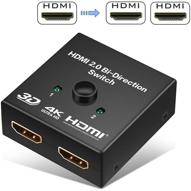 HDMI Splitter 1 in 2 Out, HDMI Switch 4K HDMI Splitter, HDMI