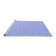 thumbnail image 2 of Ahgly Company Machine Washable Indoor Square Abstract Blue Contemporary Area Rugs, 5' Square, 2 of 4