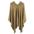 thumbnail image 2 of Styles I Love Women Ultra Soft Knit Poncho Sweater Pullover Cardigan Lightweight Wrap Topper for All Season (Camel), 2 of 7