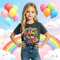 thumbnail image 2 of Curuila Child Toddler Girls T-Shirts Short Sleeve Letter Print Crew Neck Tops For Girls Everyday Wear Fashion Tee Size 4-5 Years, 2 of 4