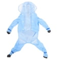 thumbnail image 1 of Raindrops Breathable Sky Blue Dog Rain Jacket Easy to Wear Reflective Waterproof Pet Raincoat for Outdoor Use, 1 of 6