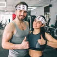 thumbnail image 3 of South Korean Flag Sports Headbands Sweatbands Non Slip Sweat Bands Athletic Workout Fashion Wide Hair Bands For Men Women, 3 of 7