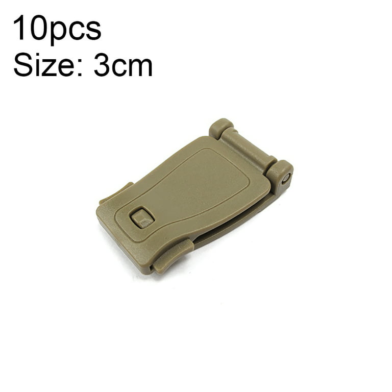 Buckle Clip 10PCS Molle Strap Backpack Bag Webbing Connector MOLLE Clips  Military Accessory
