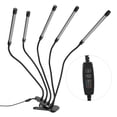 thumbnail image 4 of 5 Heads Red Blue LED Light, 1 To 10 Brightness Level USB Power Supply Dimming Full Spectrum Plant Grow Light For Indoor Plants, 4 of 8