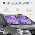 thumbnail image 4 of Saiise Snowflakes for Foldable Car Sun Shades (2-Pack) Offer Sun Protection with an Easy-fold Design for Convenient Windshield Shading-Large, 4 of 6