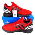 thumbnail image 1 of Ad-id-as Men Athletic Shoes ZX2K Jalen Ramsey Boost Running Red Gold Black Sneaker, 1 of 6