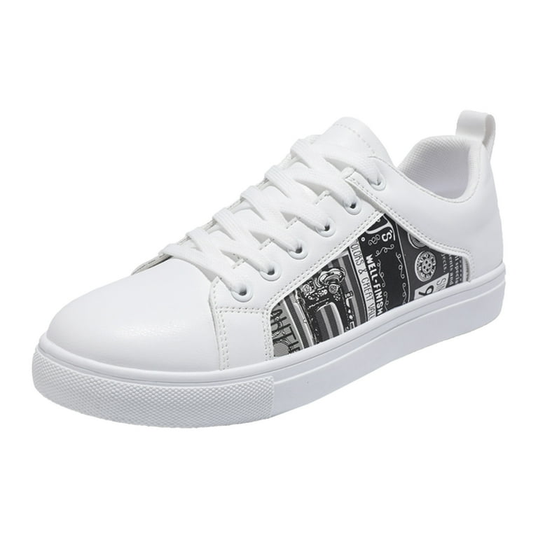 FZM Men Sneakers Retro All Match Casual Shoes Small White Shoes