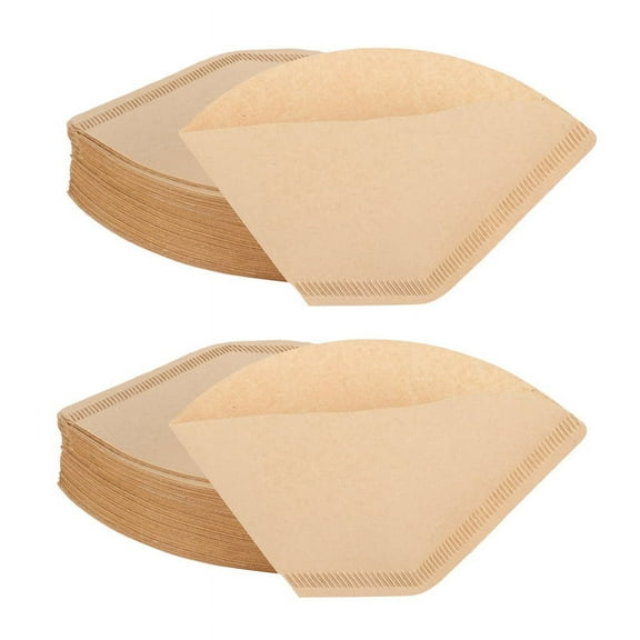 NEW 200Pcs Coffee Filters Disposable Cone Paper Filter Natural Unbleached 4-6 Cup for pour Over Makers